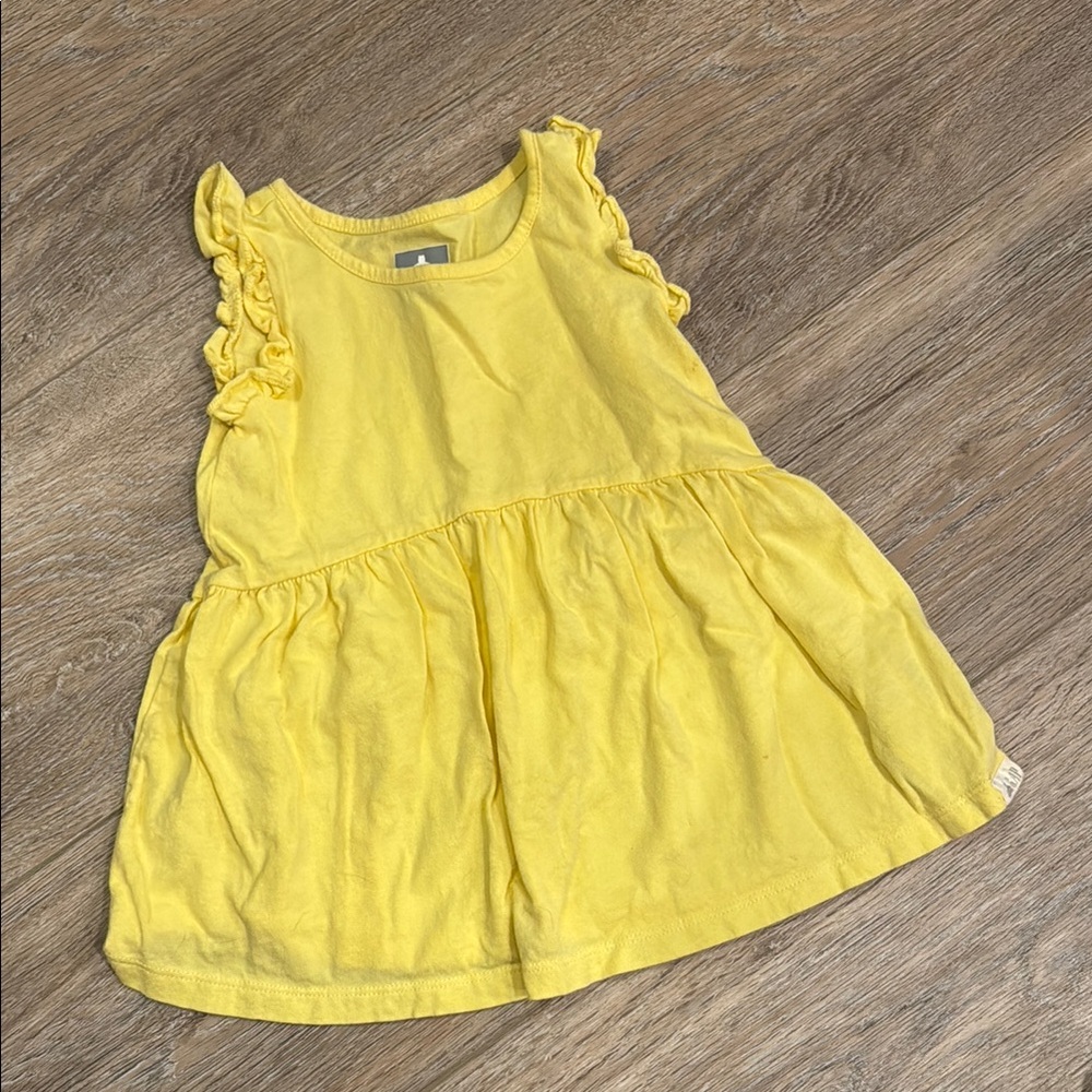 Yellow Ruffle Sleeve shirt